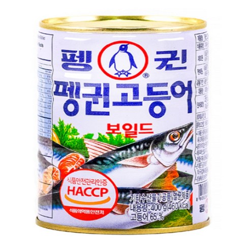 펭귄고등어 - 펭귄 고등어 통조림, 400g, 24개