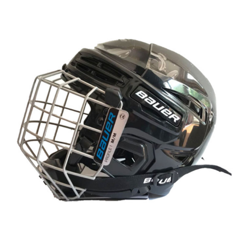 바우어 IMS5.0 주니어 성인 아이스하키 헬멧 보호장비, 와이드블랙