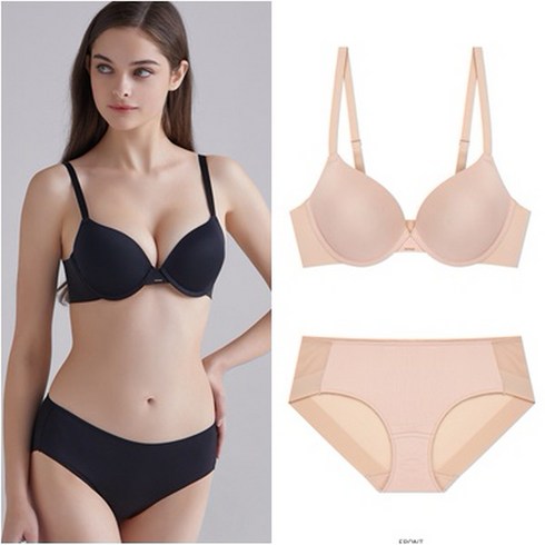 에블린 심리스 울트라+헴팬티 세트(EBWQD4T03M) 2color