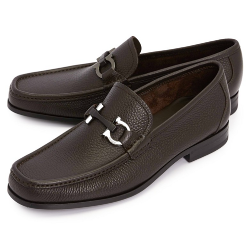 페라가모 간치니 남성 모카신 GRANDIOSO HICKORY 0642847 EEE (발볼 EEE)