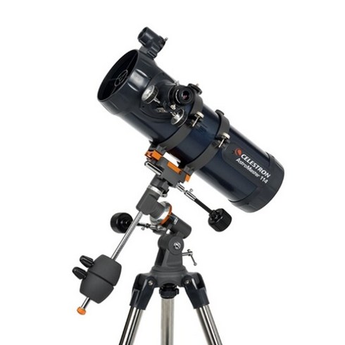 고성능 Celestron 1141000 AstroMaster 114EQ 천체 망원경 1.25 인치 조정 가능한 스틸 삼각대 CG-2 적도 마운트 HD, 114 EQ - 31042