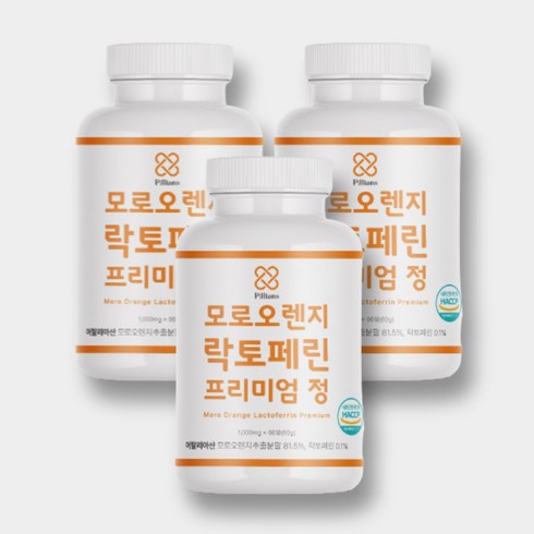 2023년 가성비 최고 모로실 - 모로실 모로오렌지 락토페린 식약처 HACCP 인증 1000mg 60정, 3개