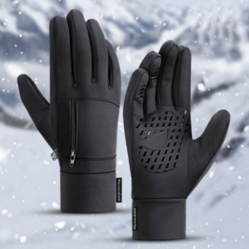 2023년 가성비 최고 빙상용장갑 - 온디즈 기모방한장갑 스마트폰 터치 카드수납 미끄럼방지 방수장갑