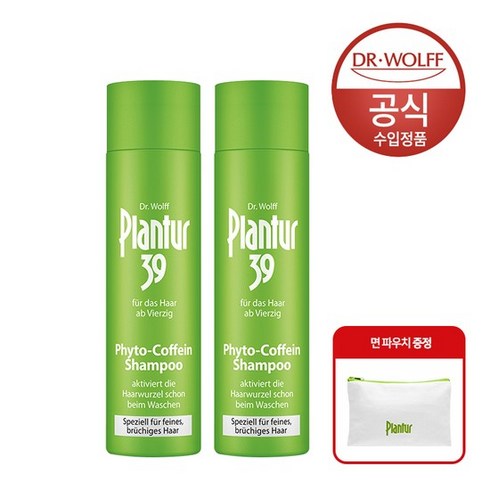 카페인샴푸 - 39 파이토-카페인 샴푸 염색 손상 모발용 250ml x2, 1개