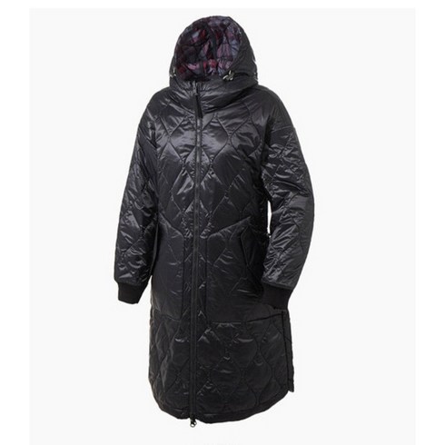 2023년 가성비 최고 코오롱롱패딩 - 코오롱스포츠 여성 긴기장 리버시블 패딩 블랙 자켓 키퍼 롱 리버시블 (TVJJW20562BLK)