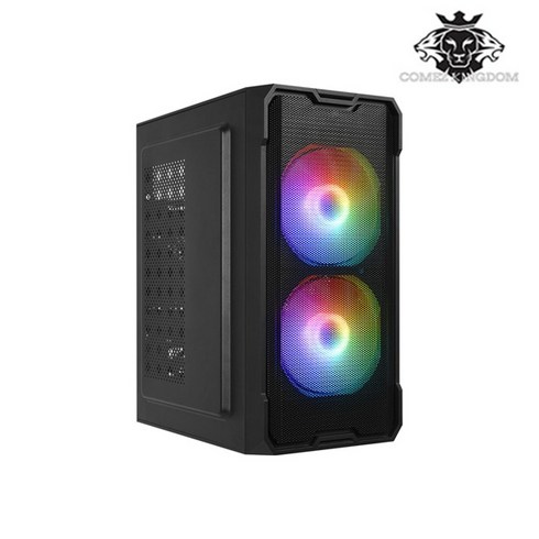 컴이지 킹덤 AIR Mini RGB 미니타워 PC케이스 (BLACK)