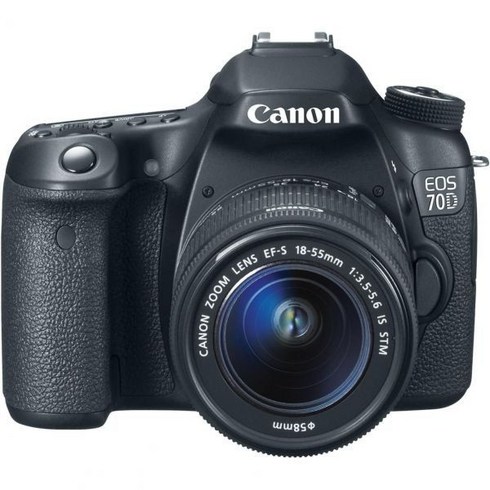 캐논70d - 캐논 EOS 70D 디지털 SLR 카메라 18-55mm STM 렌즈, w/ 18-55mm_Base