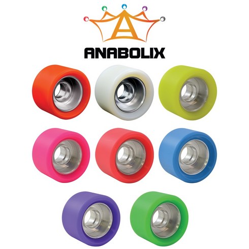 아나볼릭스 - 아나볼릭스 휠 (레인 Anabolix Reign Wheel 롤러스케이트 바퀴 62mm x 42mm 93A 95A 96A 97A 98A 99A 101A), Emerald Dayglo (101A)