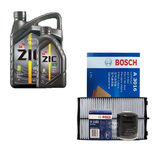 Santafe TM 2.0Gasoline Turbo싼타페TM 2.0가솔린터보 지크X9 FS(5L)엔진오일세트1182-3016