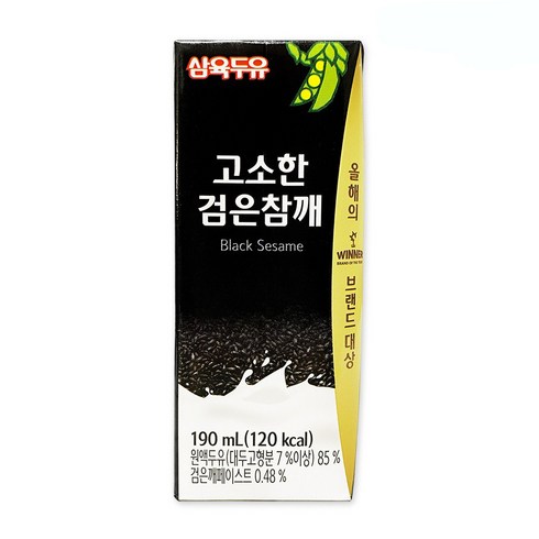 삼육두유 검은콩과칼슘X3박스삼육두유 흑임자(190mlX20팩 - 삼육두유 검은참깨, 190ml, 48개