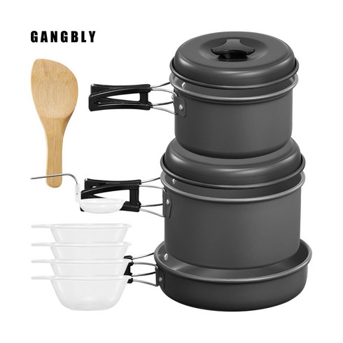 2023년 가성비 최고 코펠 - 강블리 리브 캠핑 코펠 트리플, 1개