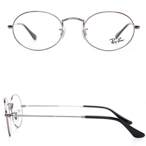 Rayban 정품 레이벤 안경 RB3547V 2502 51mm 메탈 실버 타원형모양