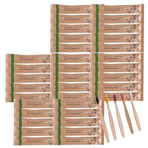 cp HEIGER bamboo 대나무 칫솔 40개입, 1개입, 40개