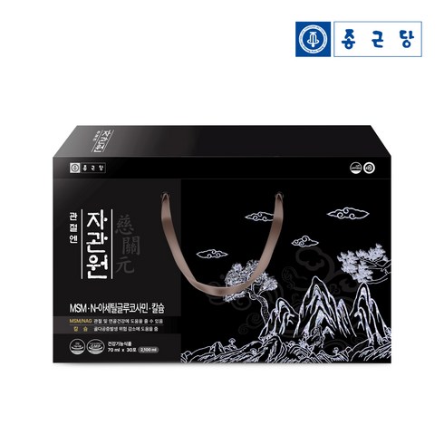 종근당 관절엔 자관원 MSM N-아세틸글루코사민 칼슘 30p, 2100ml, 1개