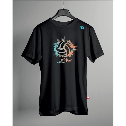 더림 배구 반팔 메쉬 티셔츠 기능성 유니폼 단체 남녀공용, 블랙