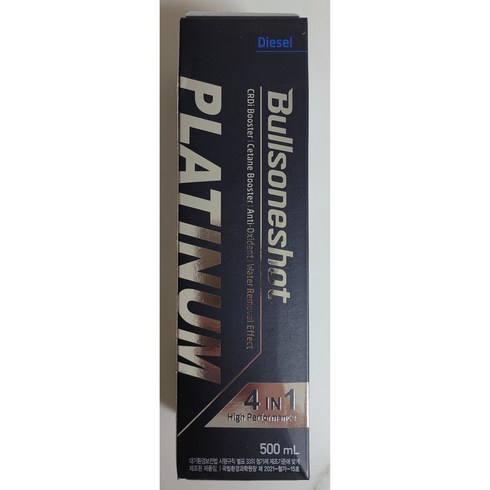 1+1 불스원샷 플래티넘 불소원샷 불스원 휘발유 500ml 4in1, 1