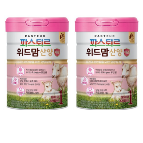 위드맘산양1단계 - 파스퇴르 위드맘 산양 제왕 분유 1단계, 1.5kg, 4개