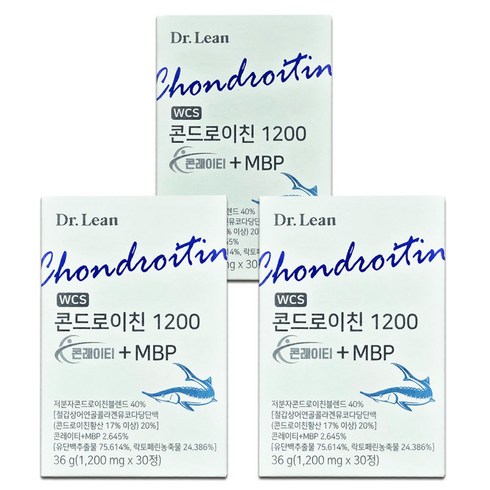 닥터린콘드로이친 - 닥터린 콘드로이친 1200 콘레이티 MBP 1200mg, 30정, 3박스