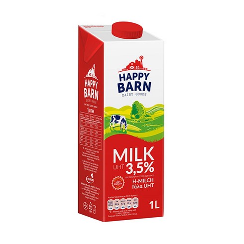 갓밀크 - 해피반 멸균우유 1000ml 6개세트, 1L, 6개