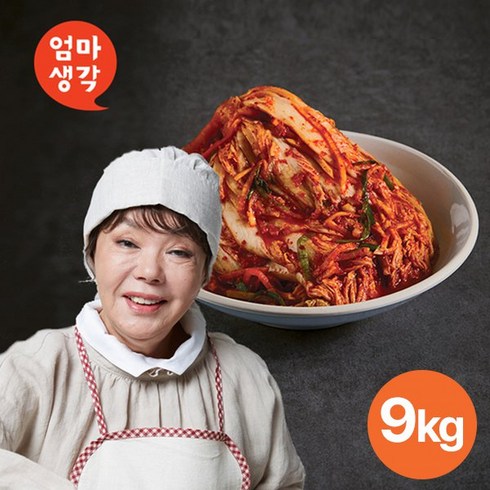 [KT알파쇼핑]김수미 엄마생각 포기김치 9kg, 1개