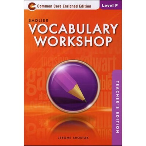 Vocabulary Workshop Enriched E F Teacher's Guide