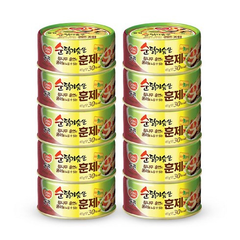 동원 순닭가슴살 훈제 135g, 10개
