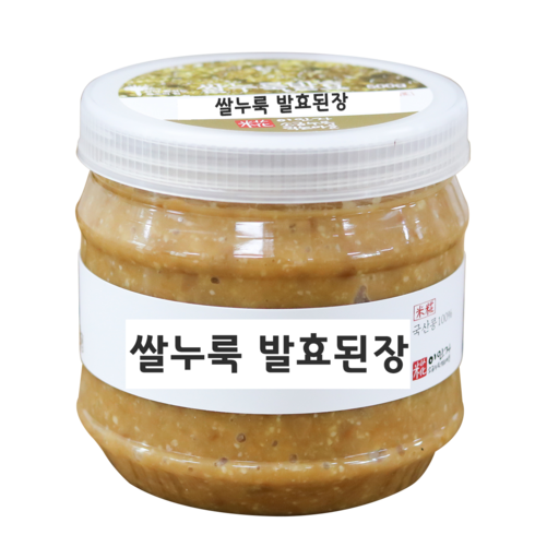 쌀누룩발효된장 500g 이인자 발효명인 소금누룩익는마을, 1개