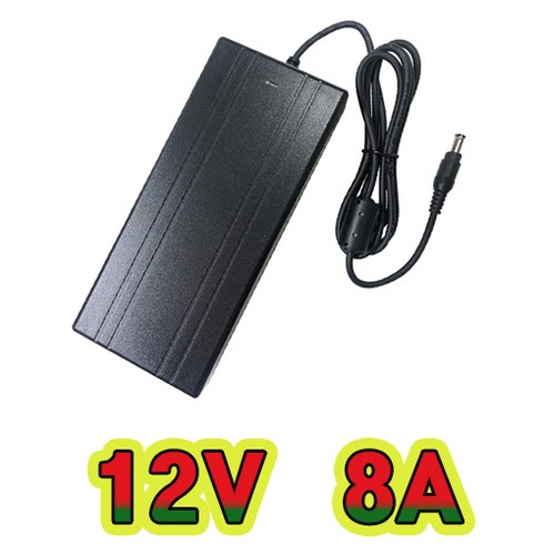 dc12v어댑터 - 순흥전기 어댑터 12V 8A 접지형(INLET) SMPS 8000mA 어댑터 아답터 직류전원장치, 12V 8A 어댑터, 1개