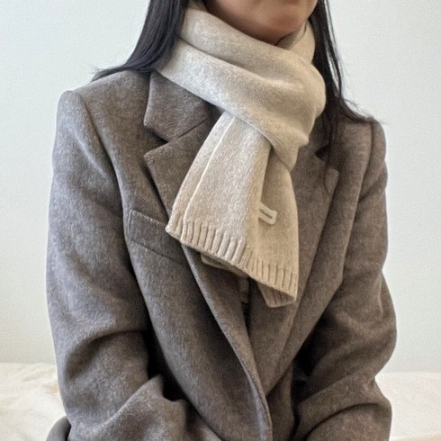 2023년 가성비 최고 울머플러 - 데이그린 남녀공용 램스울 100% 니트 머플러 목도리