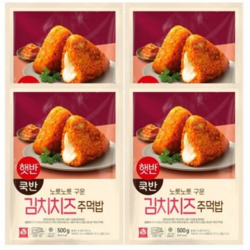 비비고 김치치즈 주먹밥 500g x 4개