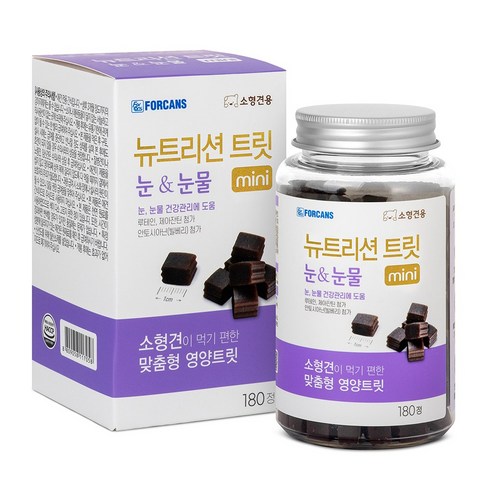 2023년 가성비 최고 강아지눈물자국영양제 - 포켄스 강아지 영양제 뉴트리션 트릿 미니, 눈&눈물, 1개