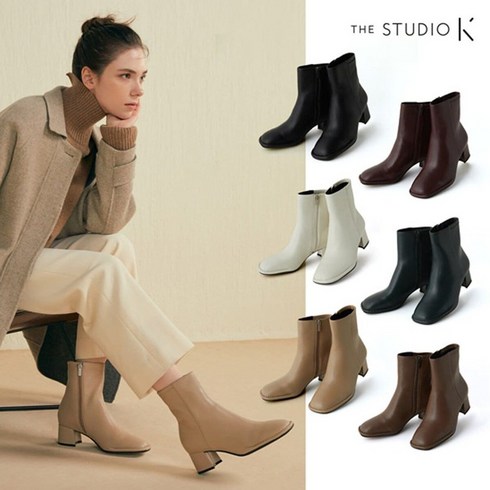 신세계라이브쇼핑 (3만원 인하)더스튜디오케이(The studio K) 램스킨 스트레치 앵클 부츠