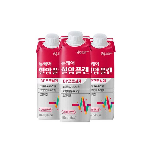 본품뉴케어 혈압플랜 120팩3팩 - 대상 뉴케어 혈압플랜, 90개, 200ml