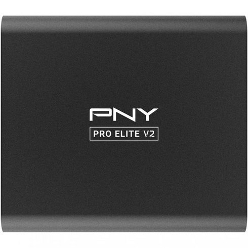 엘리트드라이브 - 외장 하드 저장장치 HDD SSD PNY Pro Elite V2 1TB USB 3.2 Gen 2x1 Type-C 휴대용 솔리드 스테이트 드라이브(SSD) – (PSD0CS21, 500GB, Computer Drive