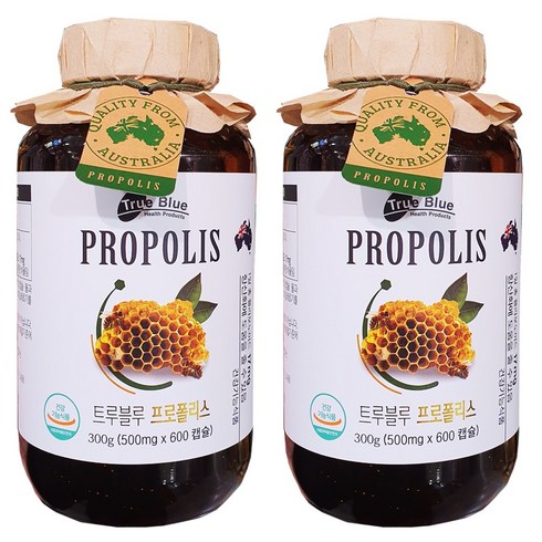 트루블루 호주산 프로폴리스 500mg x 600캡슐, 600정, 2개