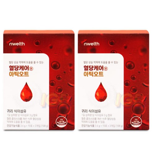 엔웰스 혈당케어엔 아틱오트 3600mg X 30포 2통 I