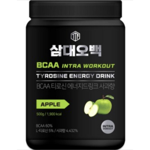 삼대오백 BCAA 티로신 에너지드링크 사과향 500g 2개