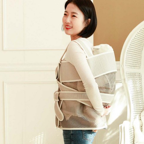 신생아포대기 - 베이비꼬 옛날포대기 체크베이지/ X자형 일자형. 5부포대기 7부포대기 망사포대기 여름포대기. 사계절 처네 포데기, X자형_망사_5부, 베이지