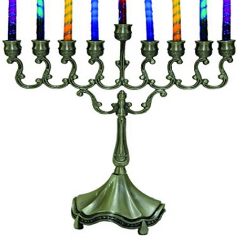 Majestic Giftware MN-HA19379P Hanukkah Menorah 8-Inch Pewter null, 1