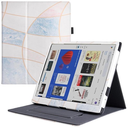 BOZHUORUI Stand Case for 10.3\" Onyx Boox Tab Ultra/Boox Ultra C/Boox C Pro ePaper Tablet - PU Leathe, 대리석