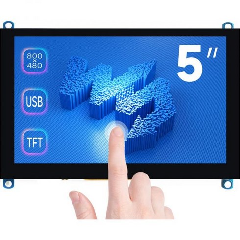 웨이브쉐어 5인치 정전식 터치스크린 LCD 라즈베리 파이 54B3B3A2BBAZeroZero WWHZero 2W CM34시리즈 보드 800x480 해상도 HDMI 지원 Wind