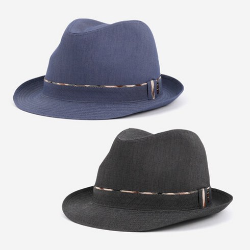 닥스(시즌잡화) [닥스모자] 닥스체크 배색 중절모 DK25MVA004