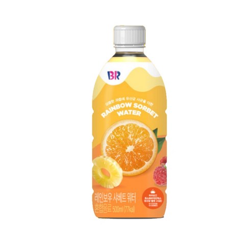 베스킨라빈스 레인보우샤베트워터 500ml 24입, 24개