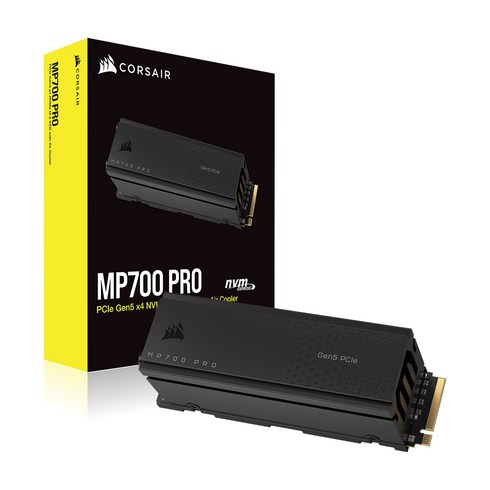 커세어 정품 MP700 PRO with Air Cooler PCIe Gen5 x4 NVMe 2.0 M.2 SSD (2TB)