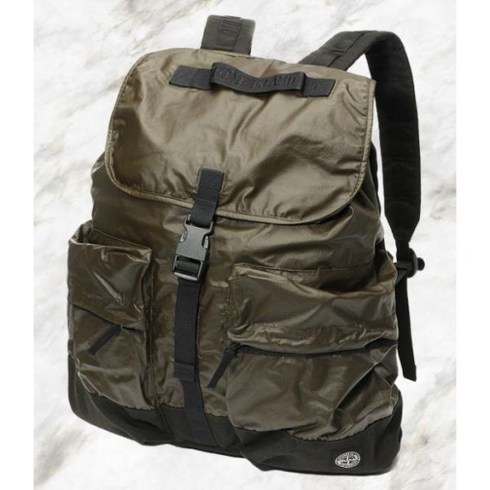 스톤아일랜드 STONE ISLAND Mussola Gommata Canvas Print Backpack 791590770 V0058 무솔라 고마타 캔버스 프린트 백팩 642847