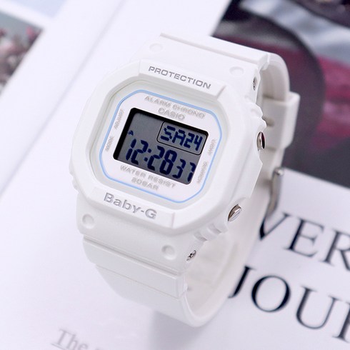 카시오 베이비지 스포티한 디자인 다양한 성능 스퀘어 디지털시계