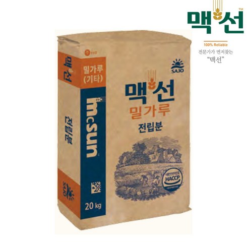 맥선 전립분 20kg, 1개