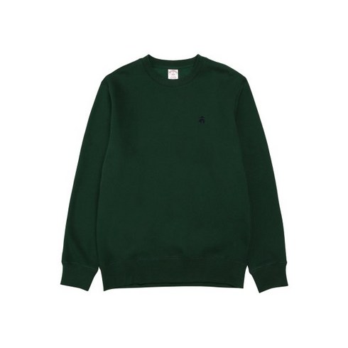 BROOKS BROTHERS BB_[남여 공용] 로고 엠브로이더리 크루넥 스웻셔츠 (그린) (BBNPMB1013IDF)