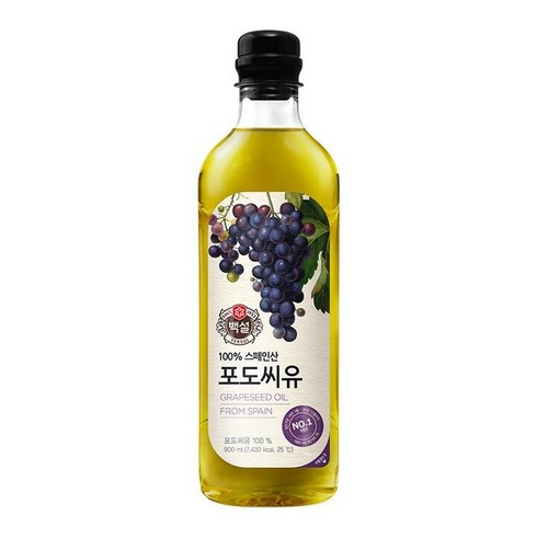 백설 포도씨유, 900ml, 1개