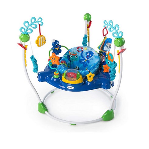 베이비 아인슈타인 넵튠 점퍼루 오션 디스커버리 액티비티 점퍼루 Ages 6 months + Multicolored 32 x 32 x 33.13